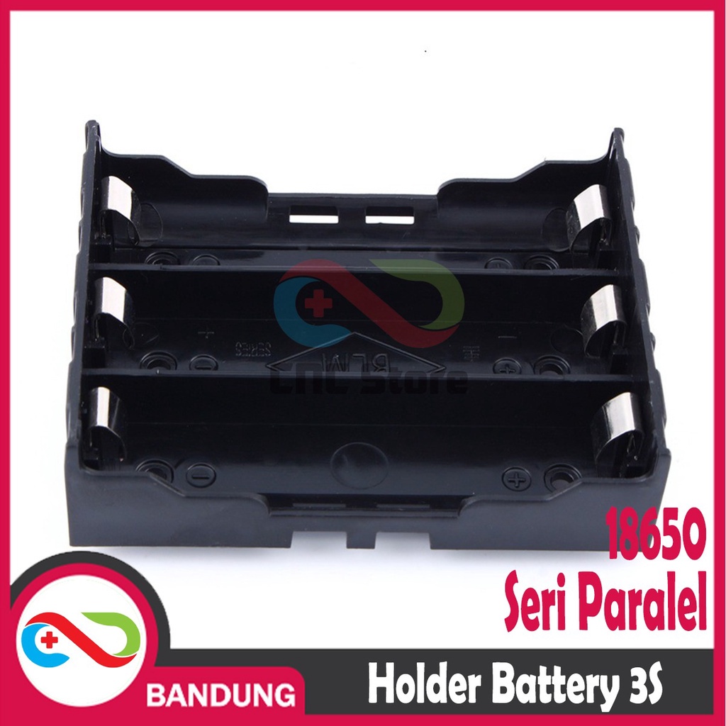 HOLDER BATERAI 18650 3S SERI PARALEL