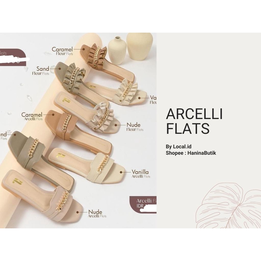 ARCELLI FLAT FLAT SANDALS by LOCAL.ID