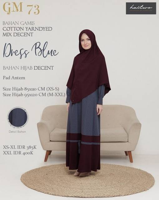 GAMIS GM 73 by HAITWO / HAIHAI /GAMIS SYARI / Fashion Muslim