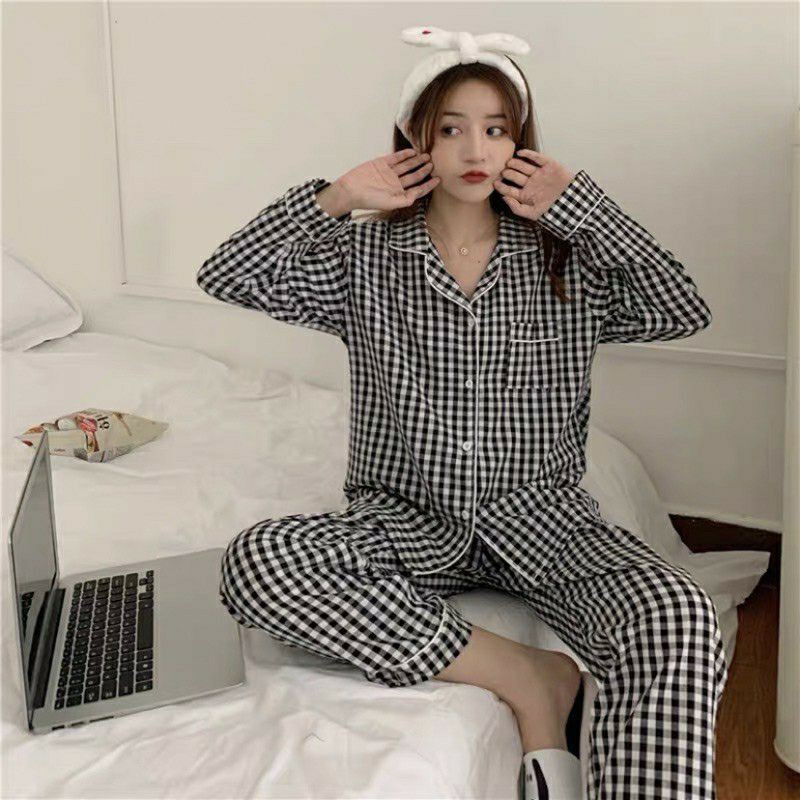 KZ_set piyama import pp / baju tidur wanita kerah babydoll lengan panjang / piyama wanita muslimah we