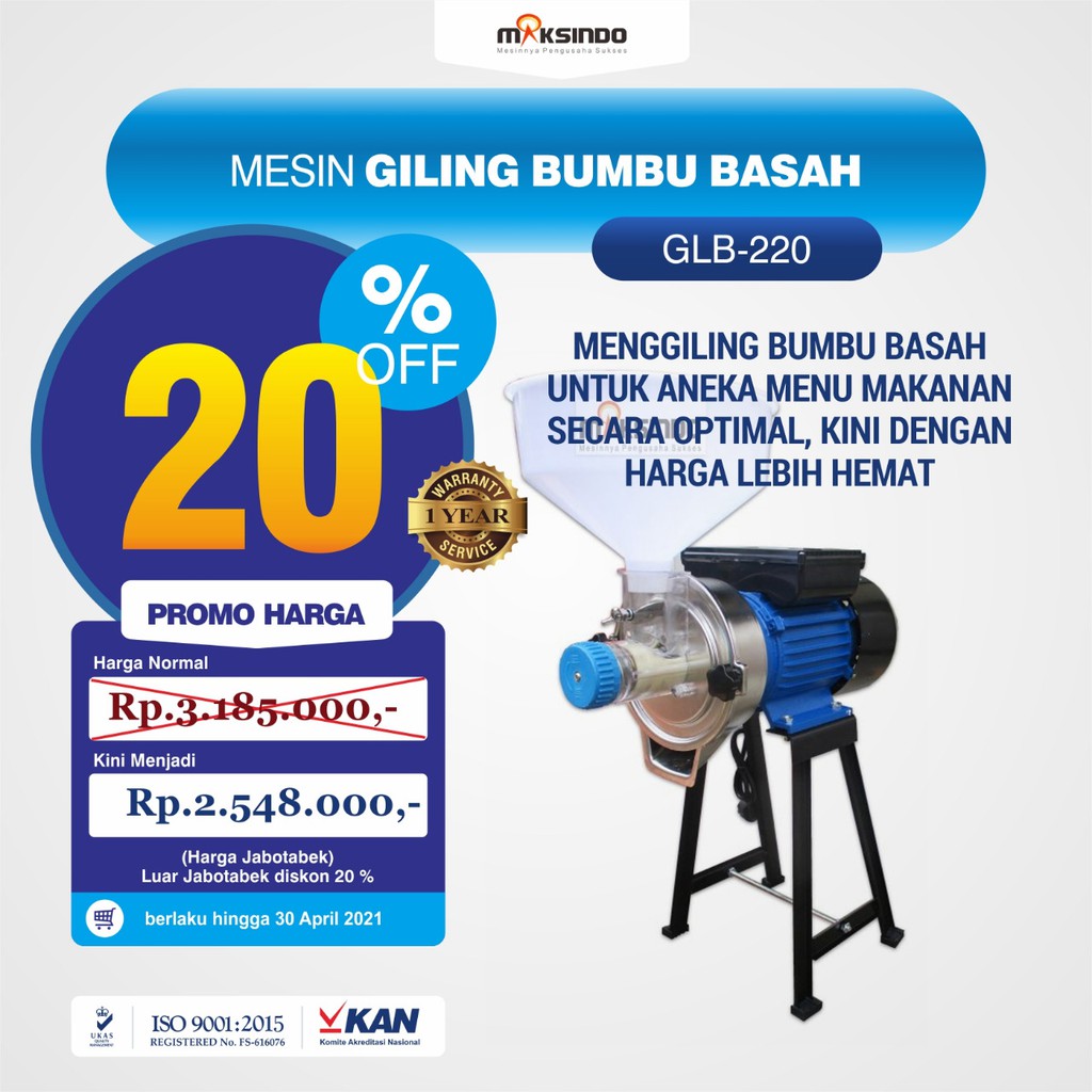 Mesin Giling Bumbu Basah GLB220 | Shopee Indonesia