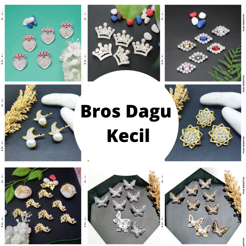 [COD]BROS DAGU Kecil Hijab Jilbab Aksesoris Wanita Full Mata Kecil Bros Dagu Murah Asesories hijab