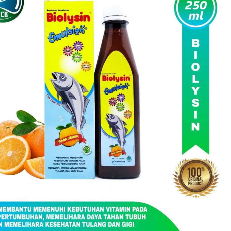 Biolysin Emulsion Rasa Jeruk 250ml