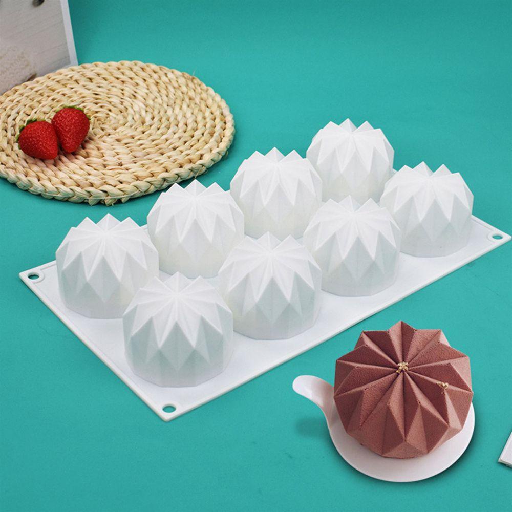 Top 3D Diamond Baking Soap Candle Mould Alat Dekorasi Kue Cetakan Jelly Dome Mousse