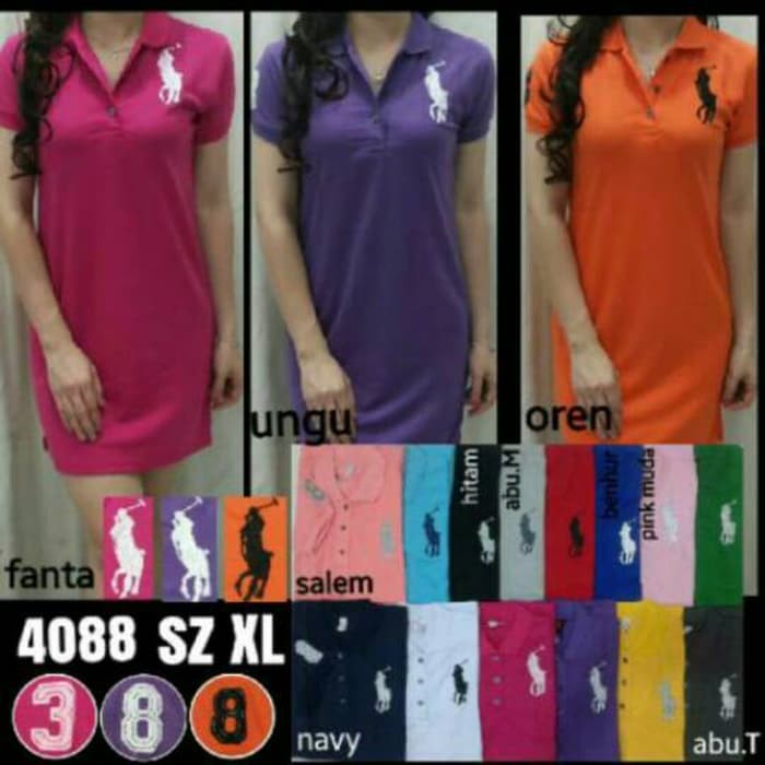 Dress Polo Big Size Xxl