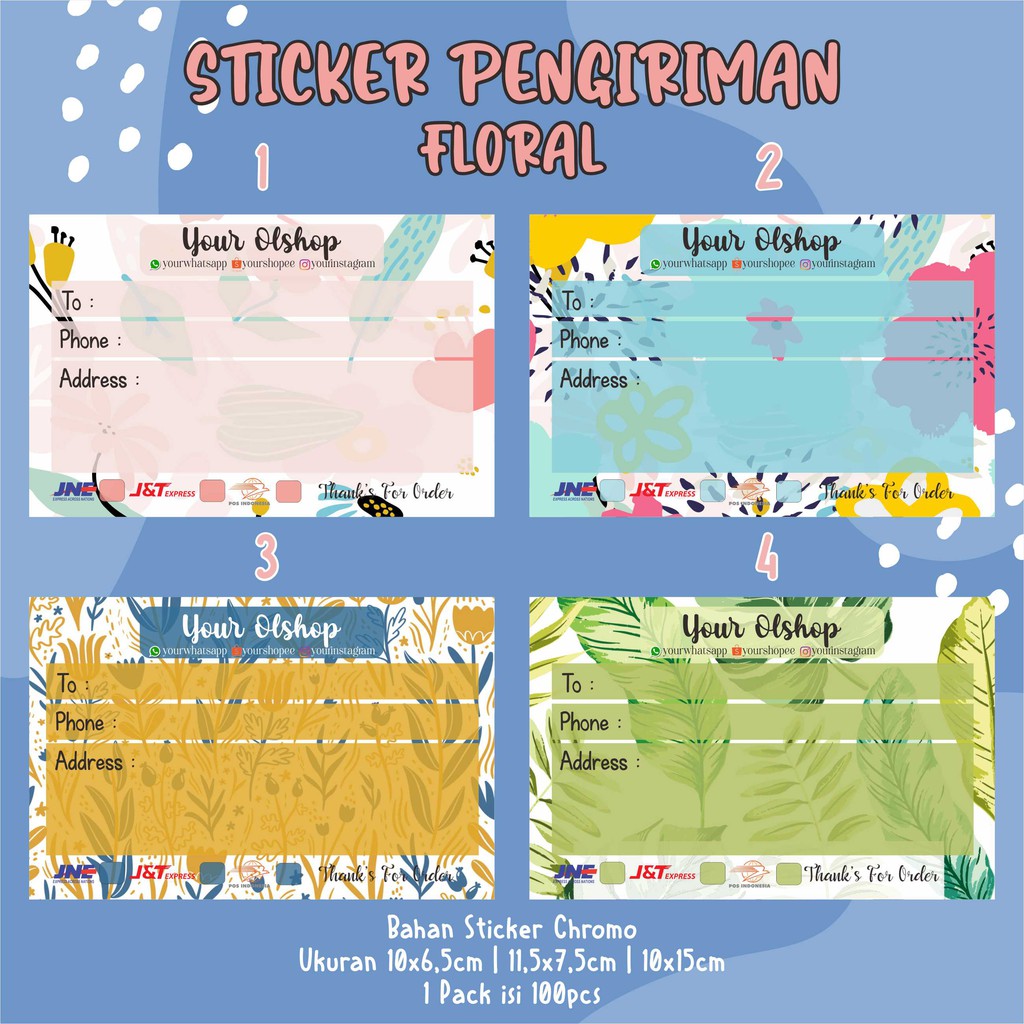 

Stiker Label Pengiriman Online Shop / Olshop