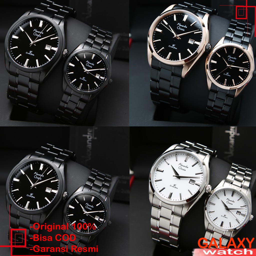 ALEXANDRE CHRISTIE PRIA ORIGINAL JAM TANGAN ALEXANDRE CHRISTIE COUPLE JAM ALEXANDRE CHRISTIE AC 8515