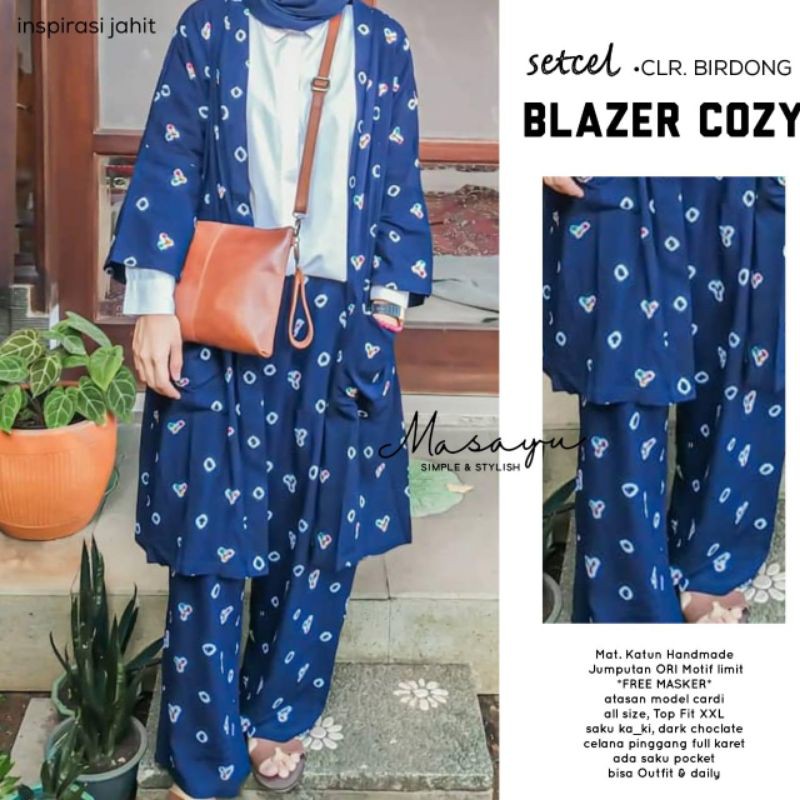 BATIK SET BLAZER COZY JUMPUTAN