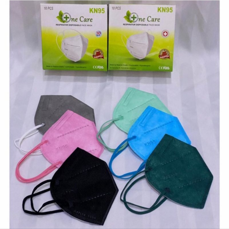 MASKER KN95 ONECARE 5PLY EARLOOP MASK KN 95 5 PLY EDISI WARNA