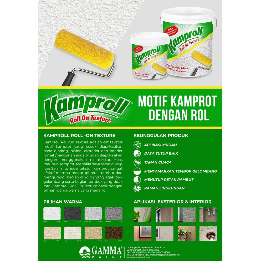 Jual Kamproll Tan Kg Cat Tekstur Ekonomis Dengan Roll I New