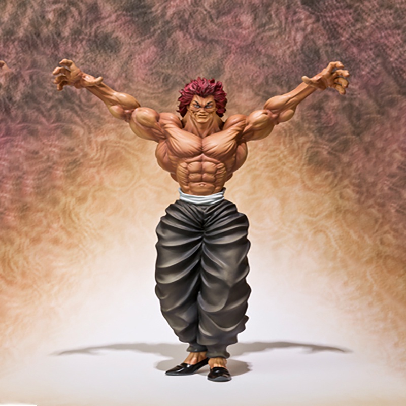 Baki Hanma Action Figure Anime Jepang Hanma Yujiro Manga Dall Bahan PVC Ukuran 22CM 2022