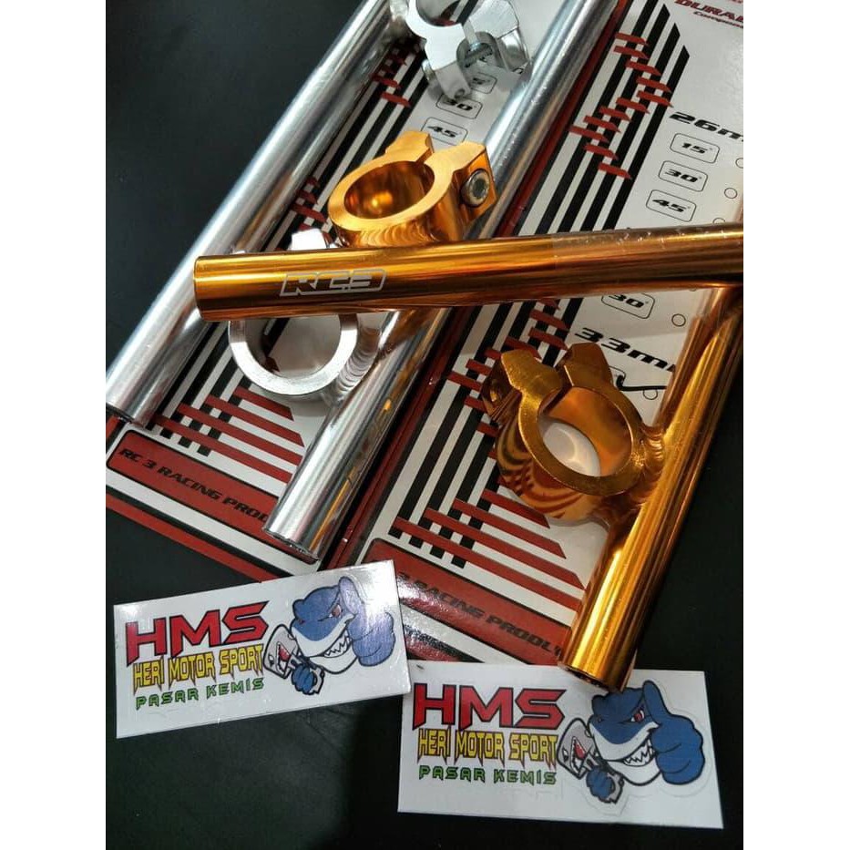 Promo Ongkir Stang Drax - Stang Jepit Rc3 15 Derajat - Ninja Rr - Ninja R - Vixion Termurah