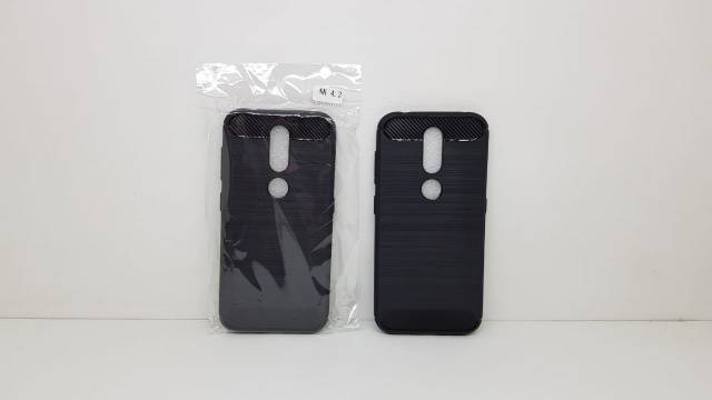 Slim Fit Carbon Nokia 4.2 5.71 inchi Soft Case Carbon Nokia 4,2 Fiber Multi Carbon ANTI MELAR