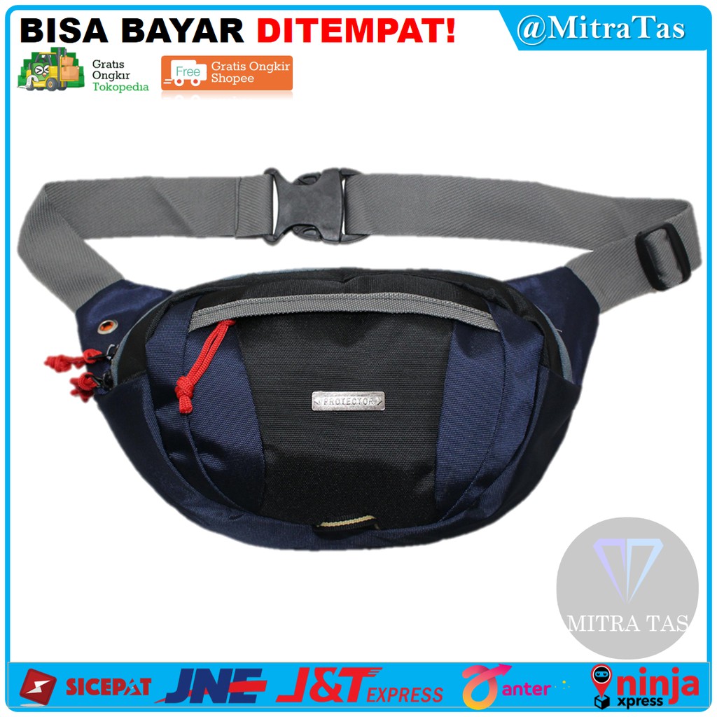 Waist Bag PROTECTOR Model Pupuh! WaistBag Keren Tas Pinggang Tas Pria Keren