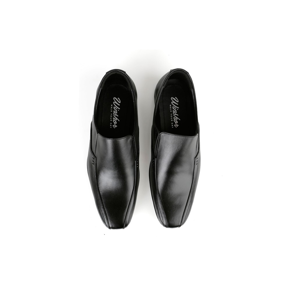 Sepatu Pantofel Pria Slip on - Winshor - 7808 - Benedict - Black