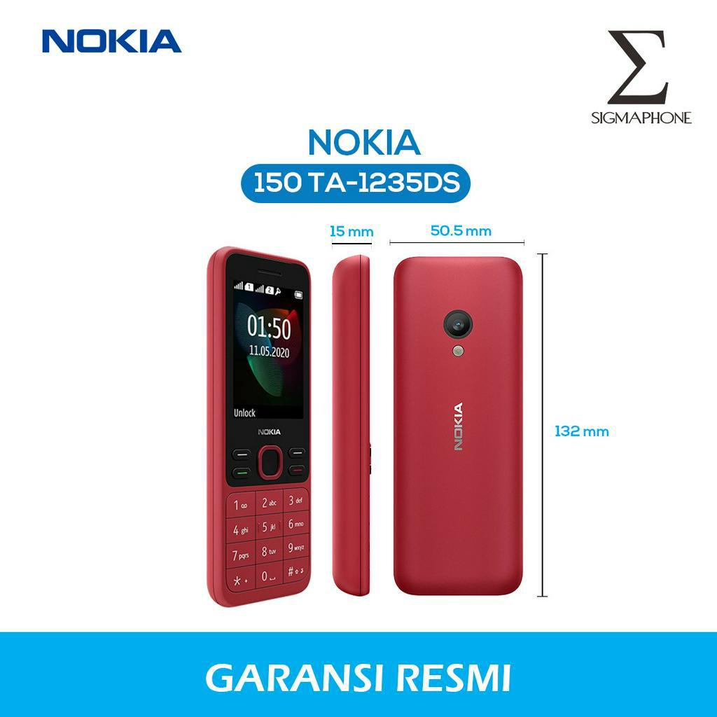 NOKIA 150 2020 DUAL SIM CAMERA BLUETOOTH GARANSI RESMI LAYAR 2.4 INCH MP3 CANDYBAR HP NOKIA JADUL-1