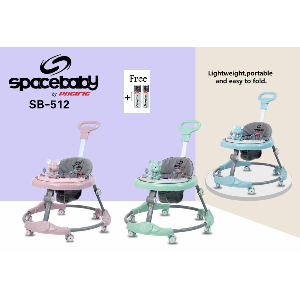 SPACE BABY Baby Walker SB 511 512 513 516 Ada Dorongan Ada Alas kaki SPACEBABY [ * FREE PACKING DUS ALAS ]