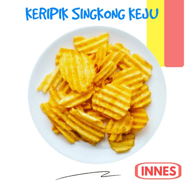 

Keripik Singkong Keju 250 Gr / Kripik Singkong / Cheese Cassava Chips