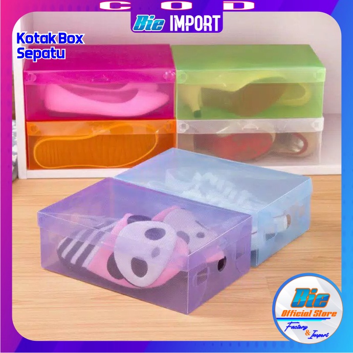 Kotak Sepatu Box Mika Transparan Premium Impor Best Seller