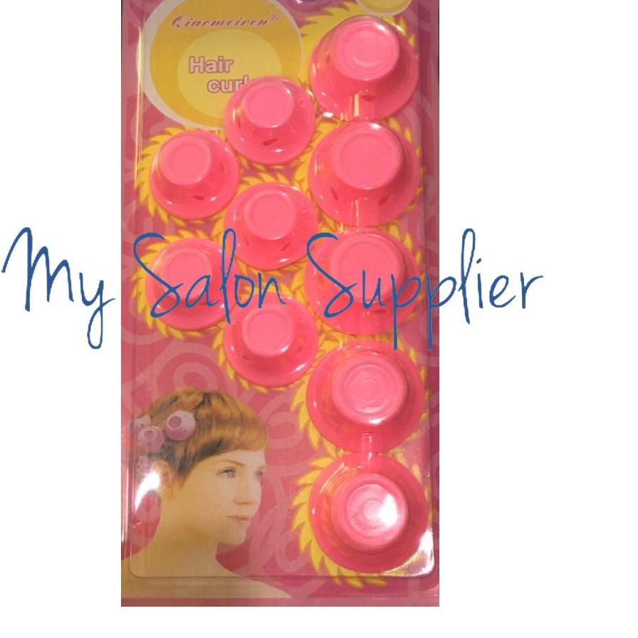 ♣ Peco Roll Set isi 10 Curly Hair Roll Rambut ►