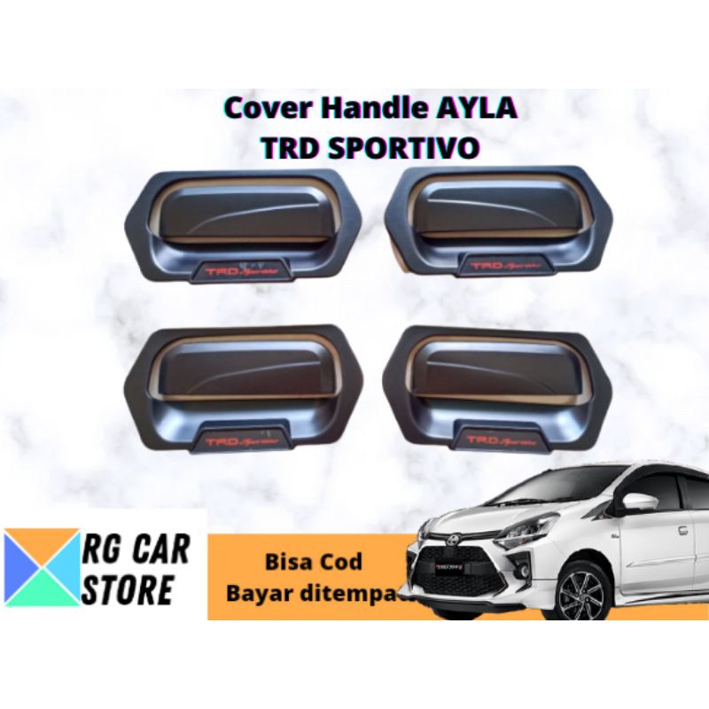 OUTER HANDLE AYLA TRD SPORTIVO  BLACK DOFF DIJAMIN PNP TINGGAL PASANG SAJA