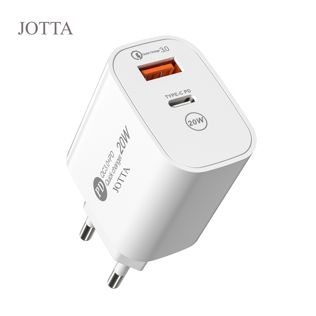 Kepala adaptor charger JOTTA 3.1 A Quick charging fast charging Type C Super cepat original.