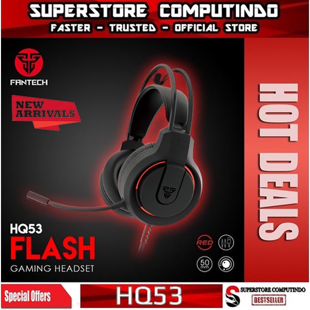 Fantech FLASH HQ53 Gaming Headset With Red Lighting Effect