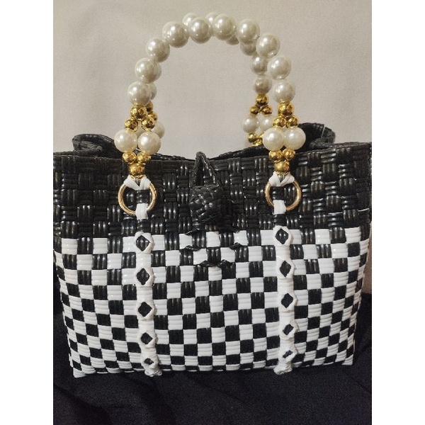 Tas Sultan / tas anyaman monte / tas anyaman