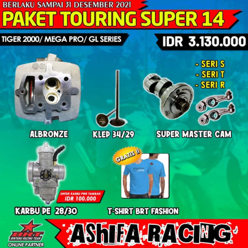 PAKET TAOURING SUPER 14 BRT HONDA TIGER