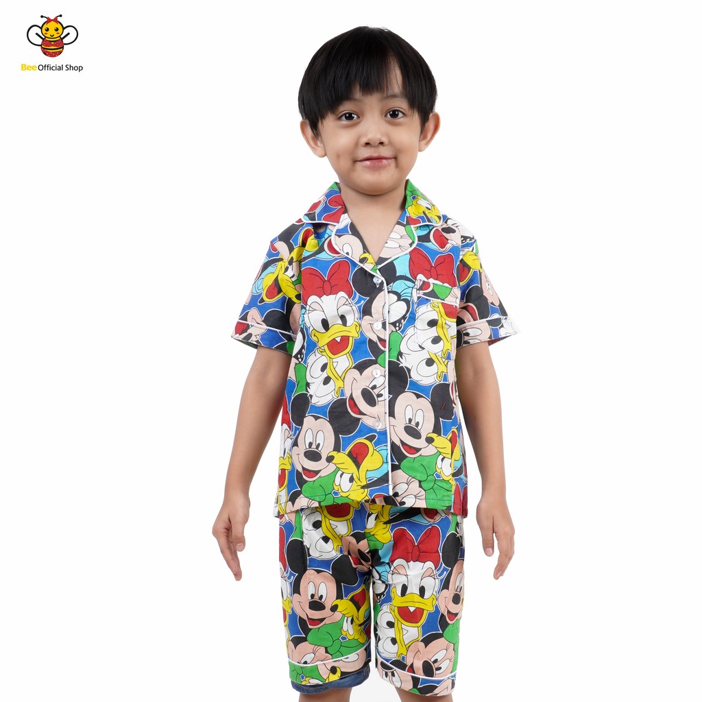 BEE - Piyama Anak Baju Tidur Anak Umur 4 Sampai 14 Tahun Exxen 3/4