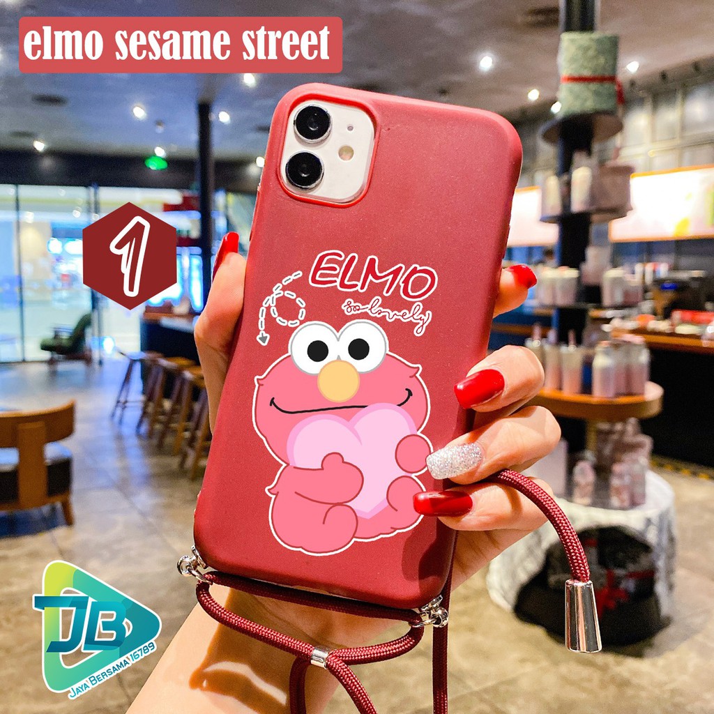 SOFTCASE SLINGCASE TALI LANYARD CANDY ELMO OPPO VIVO XIAOMI SAMSUNG REALME IPHONE ALL TYPE JB4655