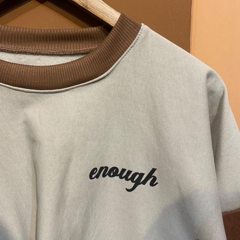 ENOUGH SWEATER OVERSIZE BAHAN FLEECE