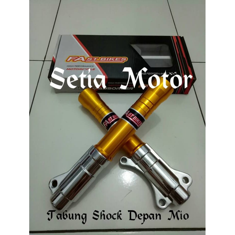 Tabung Shock Yamaha Mio - Bottom Shock Depan Kaki Crome Gold Fast Biker - Variasi Motor