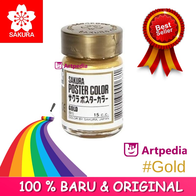 

PROMO !! Sakura Poster Color GOLD (Cat Poster) Sakura Poster warna Emas / Cat Poster Termurah