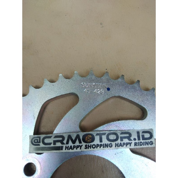 Original sproket sprockets gigi gear ger rantai belakang 45 T Suzuki GSX 150 R S lost pack tanpa kemasan-1