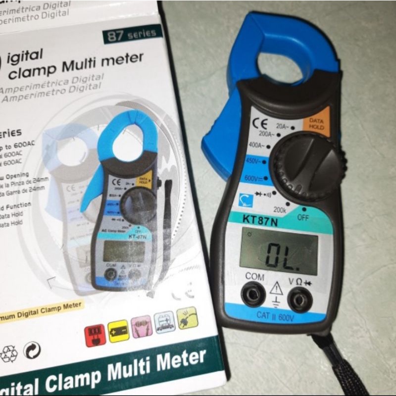 tang ampere meter digital clamp multimeter alat cek kabel tester ac clamp meter