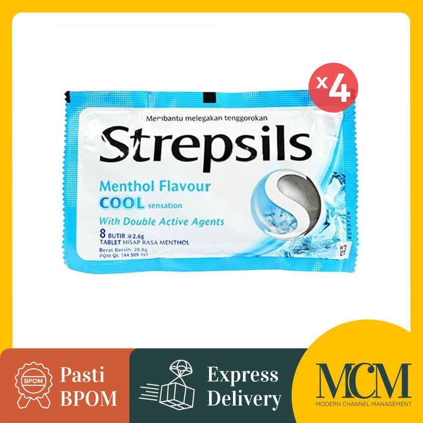 

Permen Strepsils Pelega Tenggorokan Cool 8 Butir - 4 Pcs