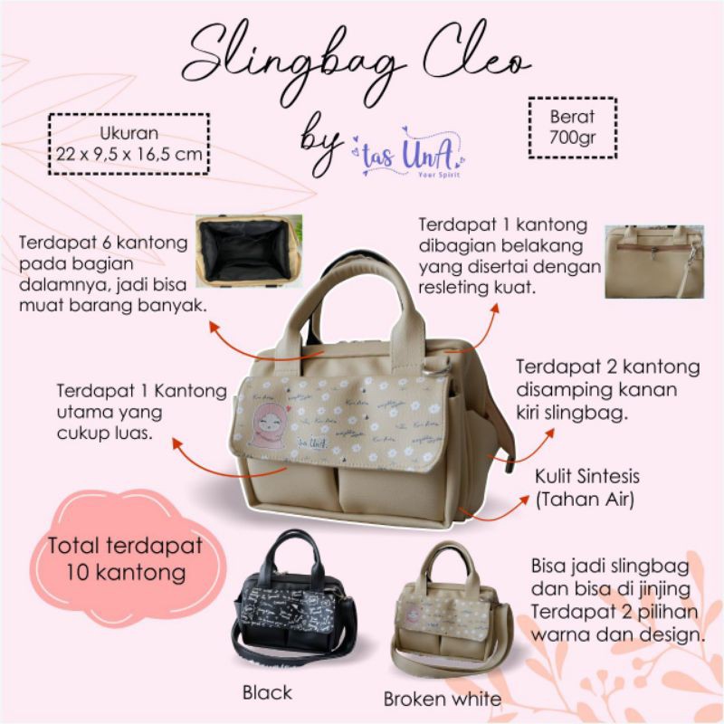 Sling bag Cleo by Tas Una