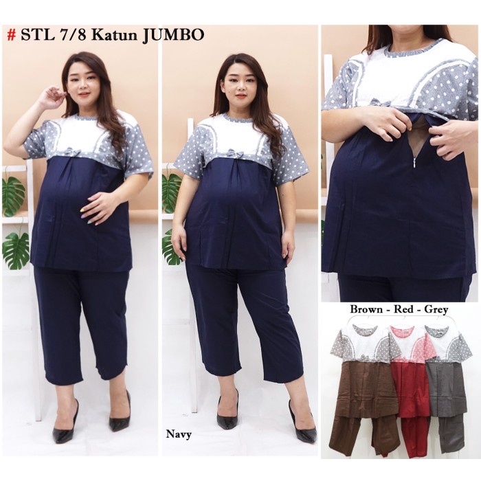 Dimensi - Baju Hamil Jumbo - Baju Ibu Hamil Murah - Setelan Hamil Jumbo - Merah