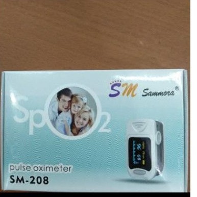 Pulse Oximeter Sammora SM-208 /Alat pengukur  Kadar oksigen dalam tubuh
