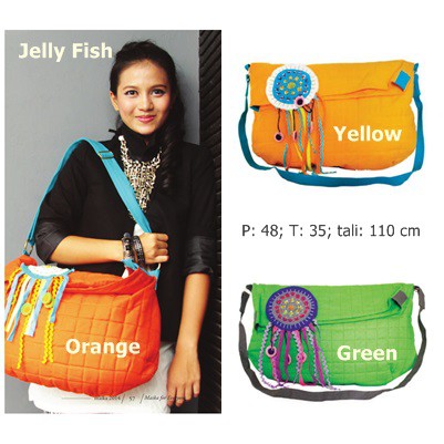 Tas slempang Jelly Fish Series by Maika Etnik