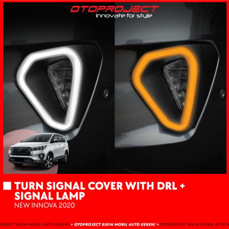 Turn signal cover with LED DRL all new innova 2020 2021 + Signal lamp otoproject