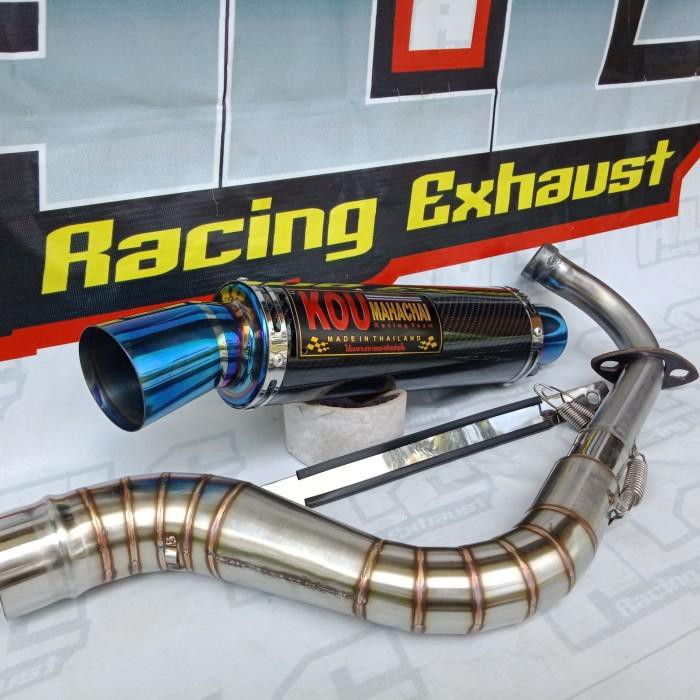 Knalpot Racing Kou bluemoon carbon mio - vario - beat - nmax - aerox