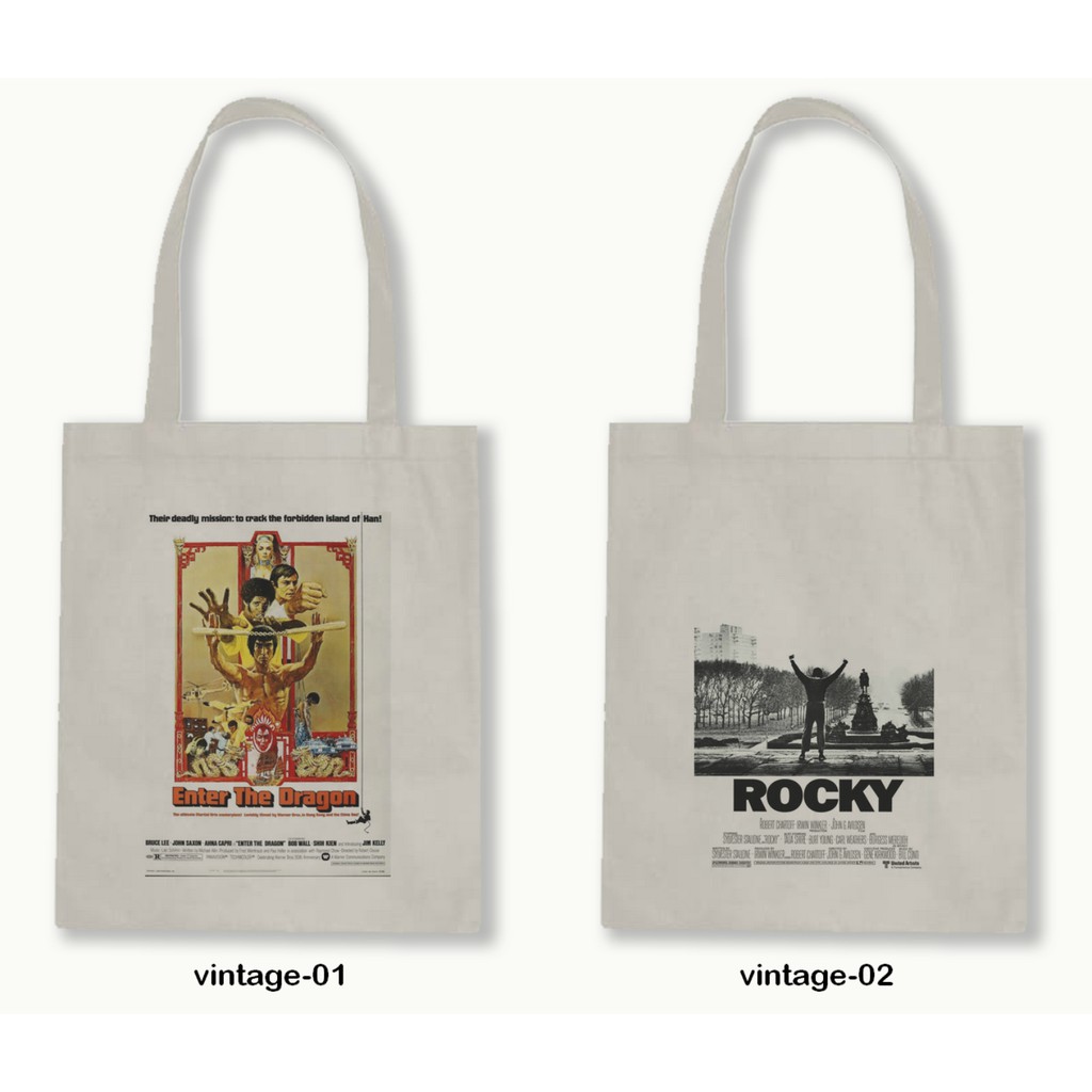 TOTE BAG BLACU 30X40 - VINTAGE FILM POSTER series.01