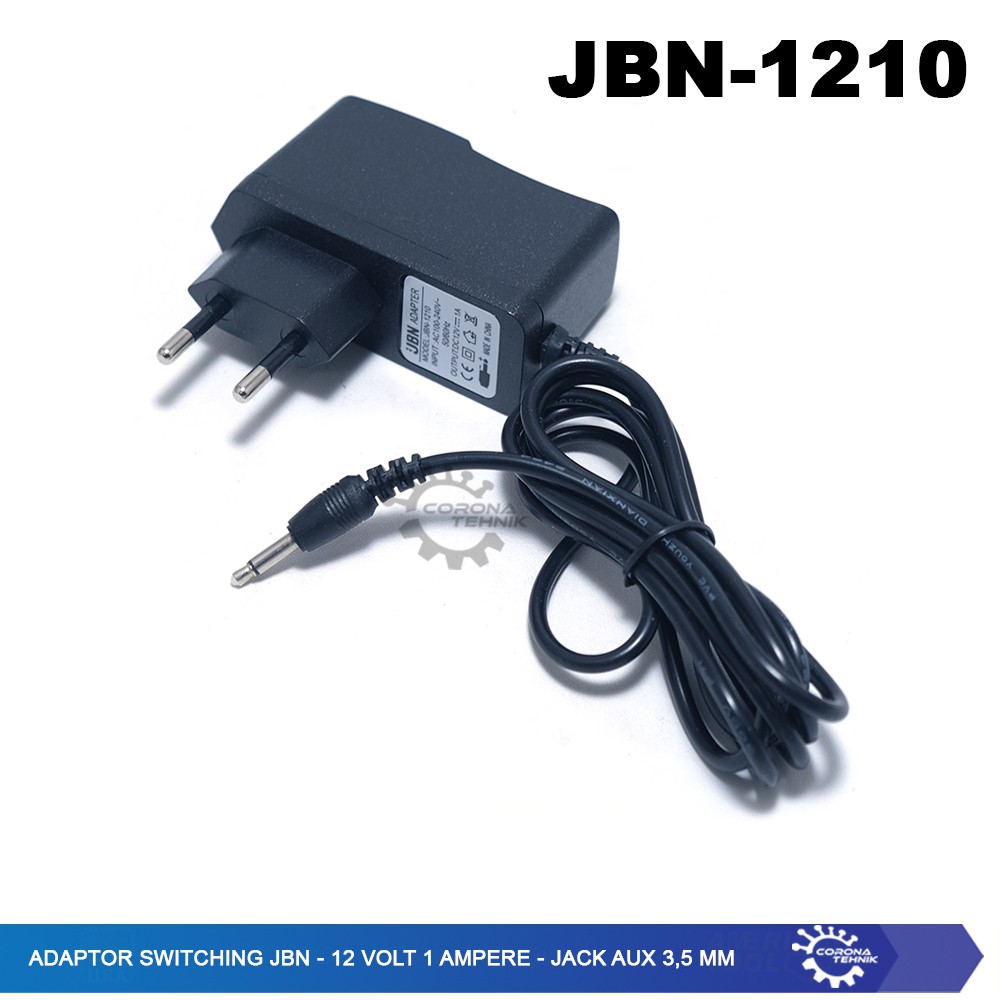 JBN - Model Jack AUX 3,5 mm - Adaptor 12 Volt 1 Ampere