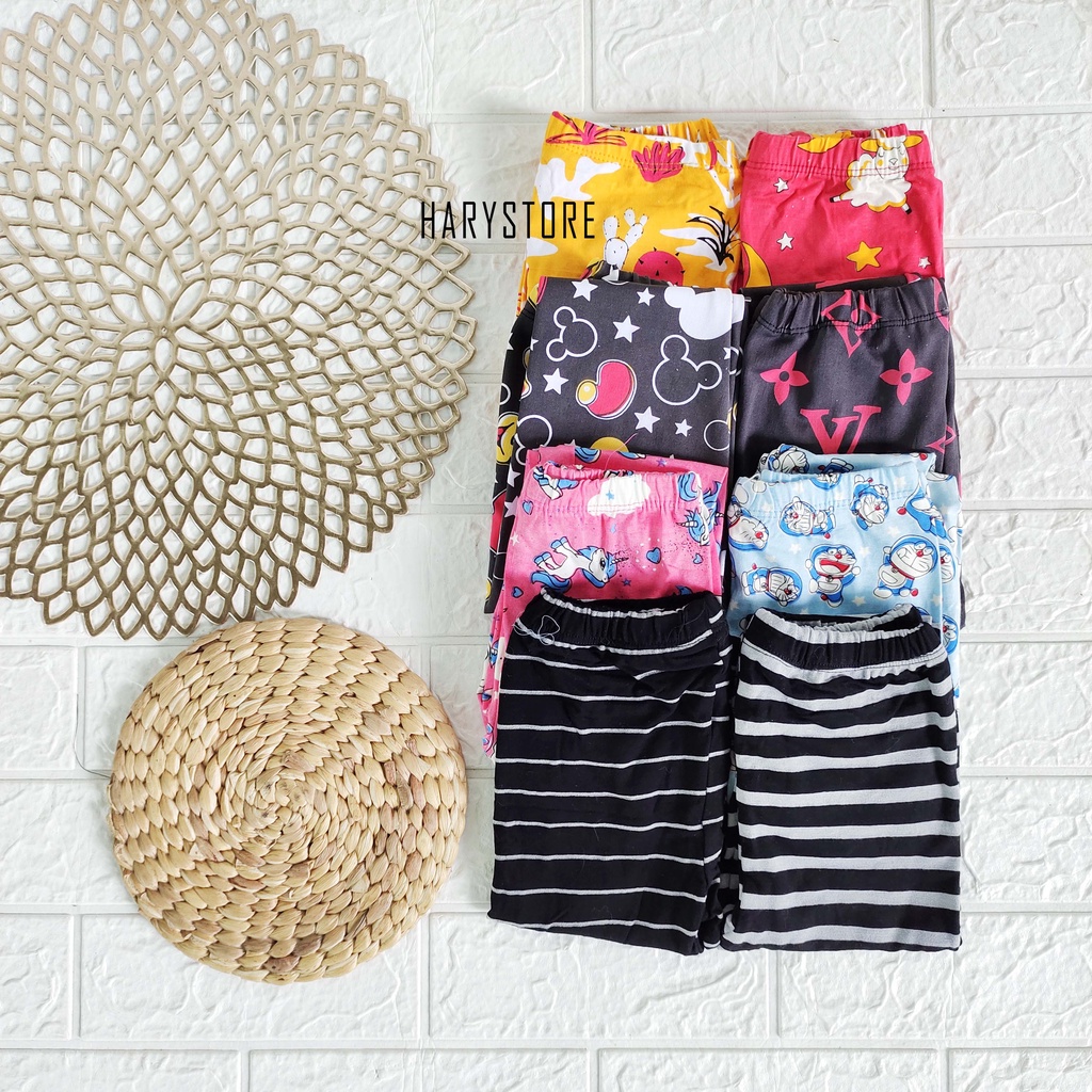 SYD 05- Celana legging leging anak cewek  motif 2-3 tahun pantai spandek / kolor bawahan perempuan harian murah lucu adem