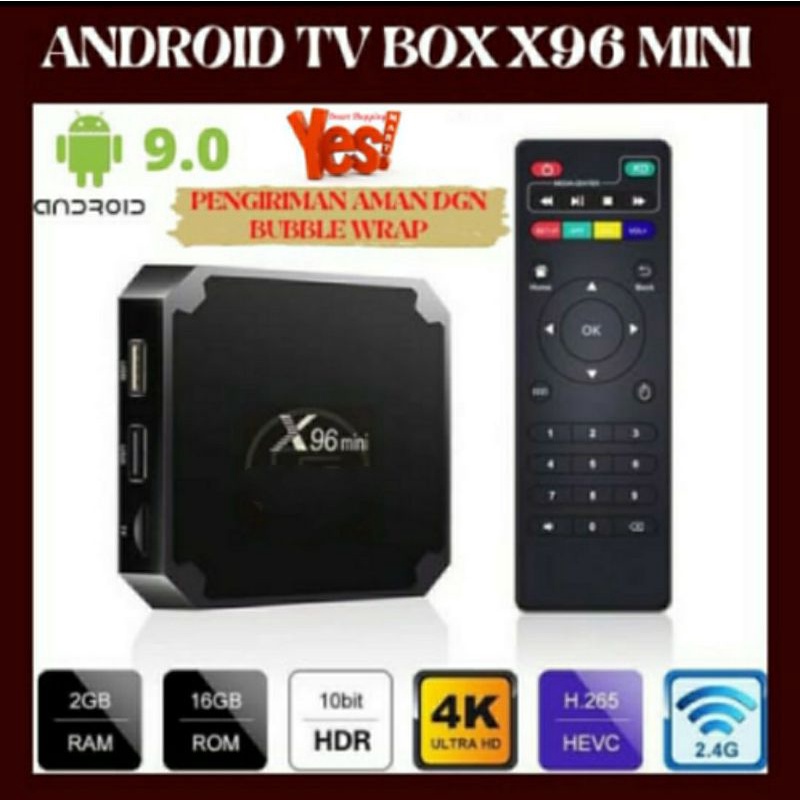 X96 Mini Android Smart Set TV Box 4K