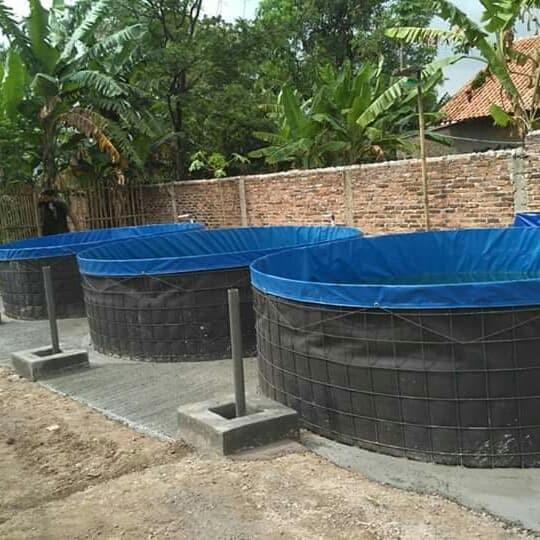 Terpal Kolam Bundar D3 T1,2 Fullset, Terpal Orchid (Khusus Pulau Jawa)