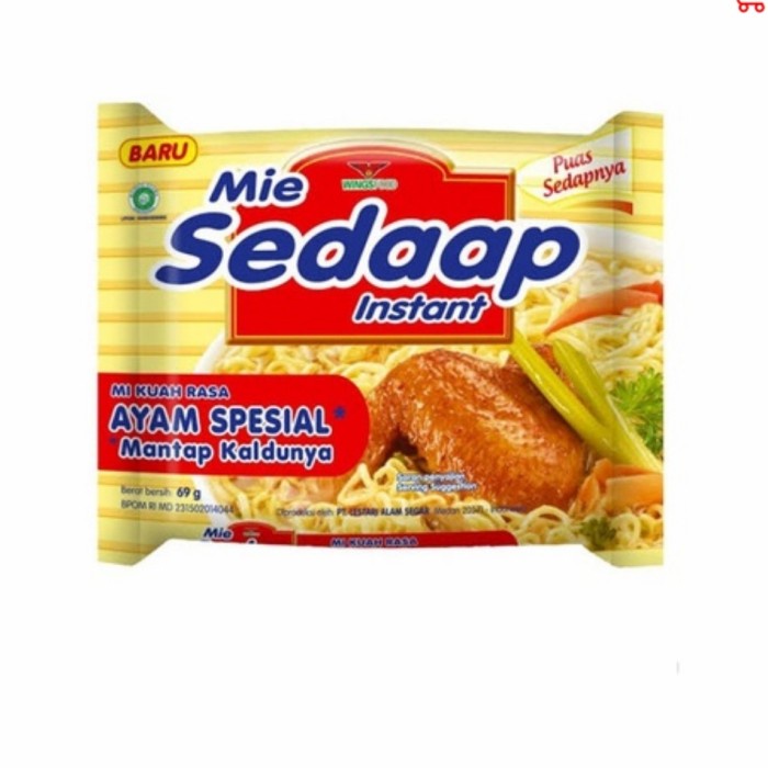 

makanan mie instan sedaap mie rasa ayam spesial 69gr