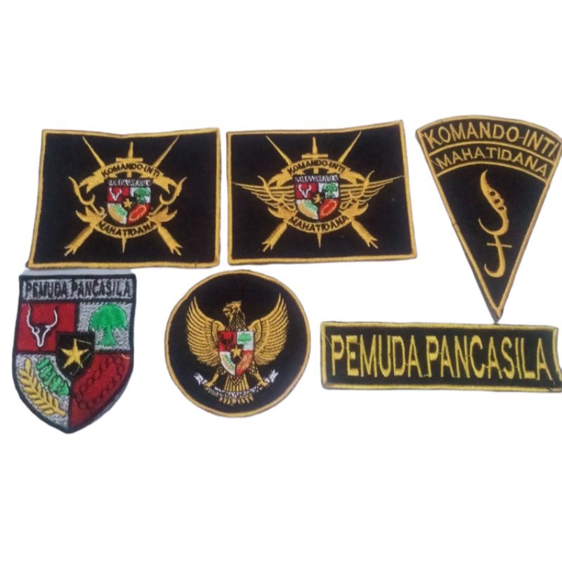 EMBLEM BORDIR PEMUDA PANCASILA DAN KOMANDO INTI